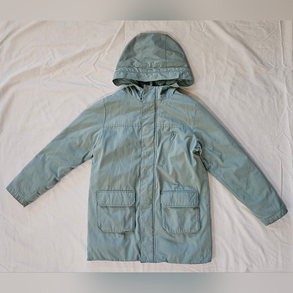 Swiss Tech Kids Aqua Blue Parka Coat Jacket Size XL (14-16)